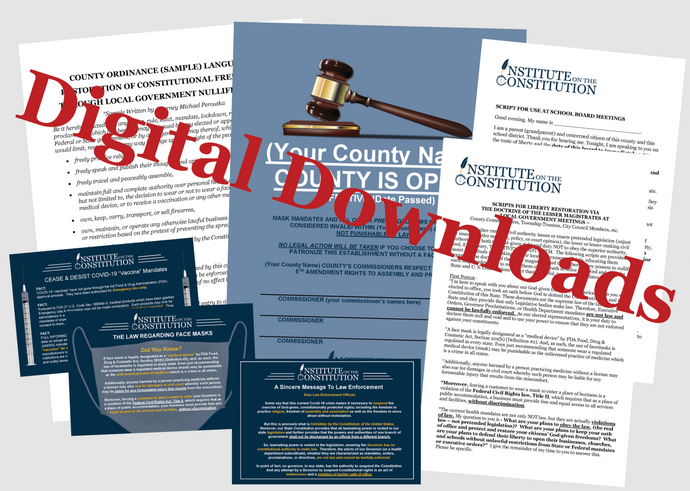 Resistance Tools Against COVID Mandates Pack (Digital Downloads)