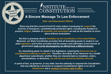 Load image into Gallery viewer, A Letter To Law Enforcement - Postcard Handouts