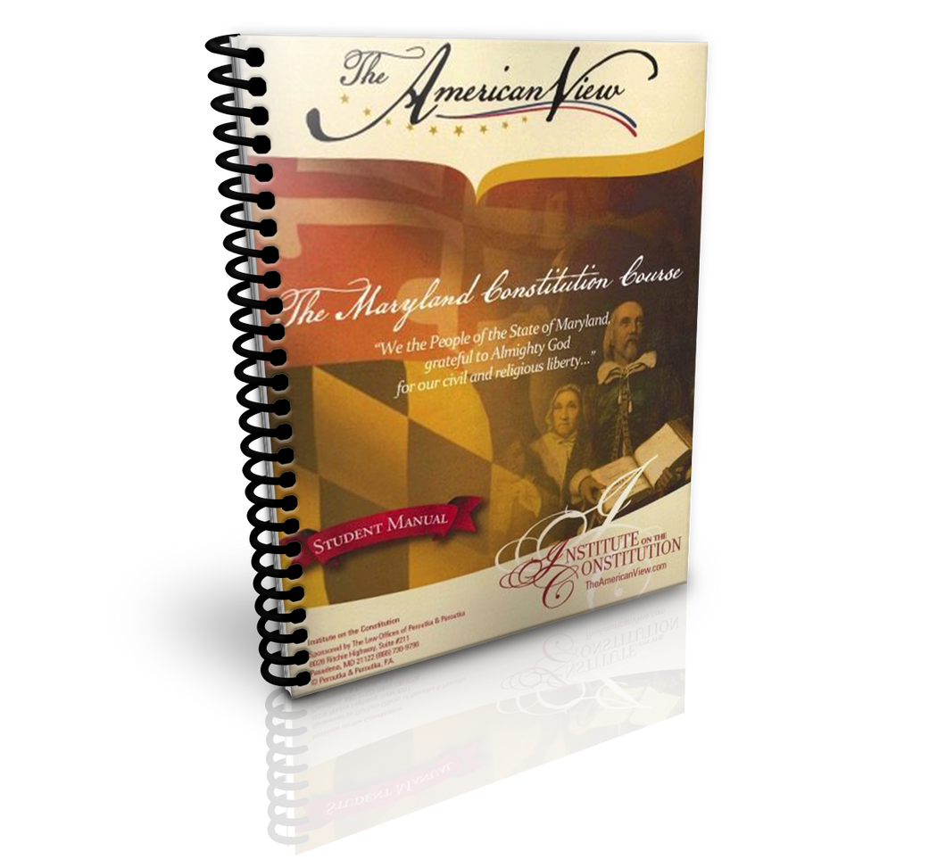 Maryland Constitution Course Student Materials